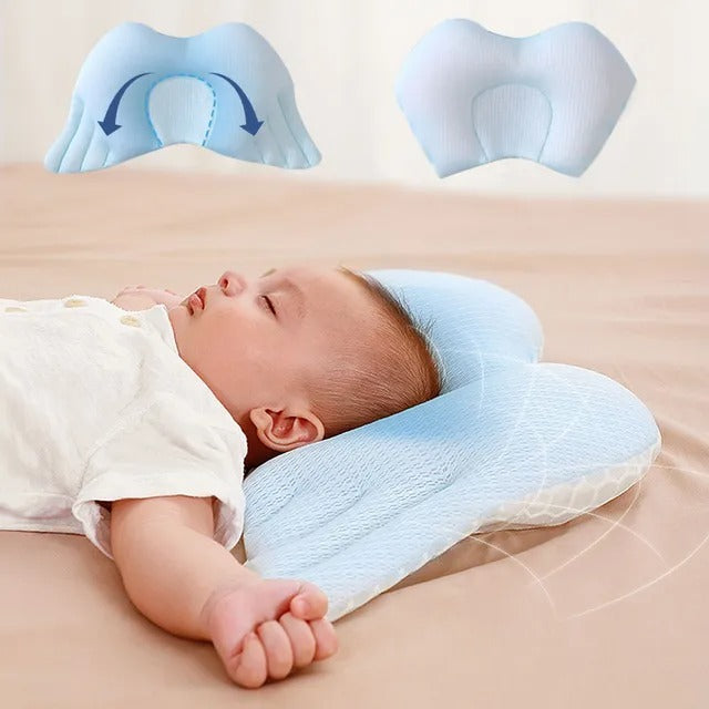 Sunveno Infant Head Shaper Wings Pillow Blue