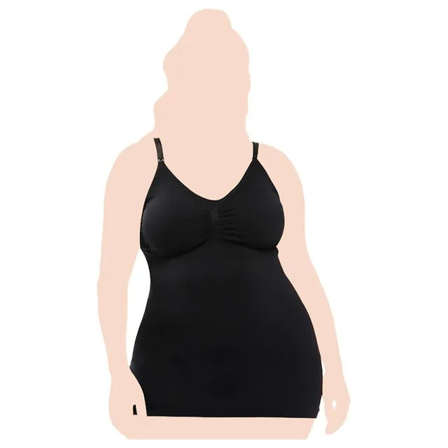 Sunveno Maternity Nursing Tank Top (Black)