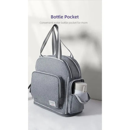 Sunveno Signature Maternity Diaper Bag - Grey
