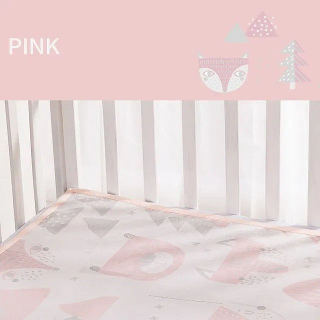 Sunveno Baby Mattress Protector Mat Large Pink