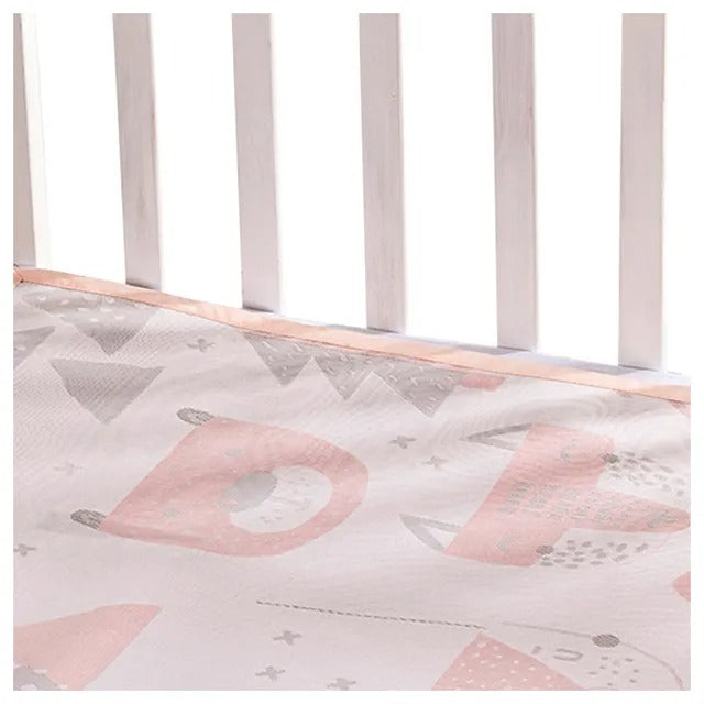 Sunveno Baby Mattress Protector Mat Large Pink