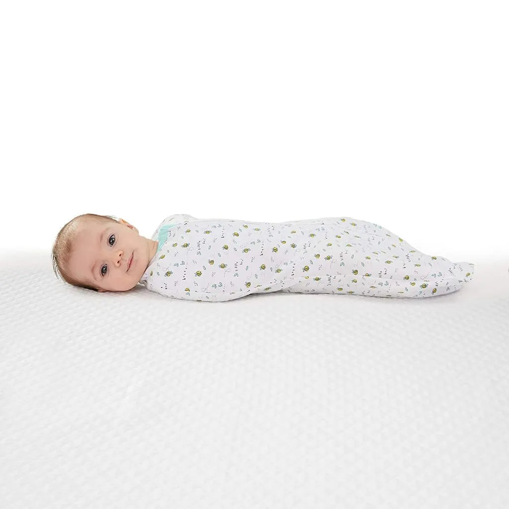 SwaddleMe Pod – Size Small/Medium, 0-3 Months, 2-Pack (Little Bees)