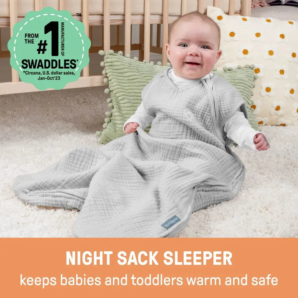 SwaddleMe by Ingenuity Night Sack Sleeper 1-Pack - Sunset Space (3-18 Months, 1.0 TOG)