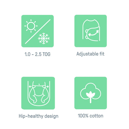 SwaddleMe by Ingenuity All Season Swaddle 1-Pack - Dream Wave (S/M, 0-3M)