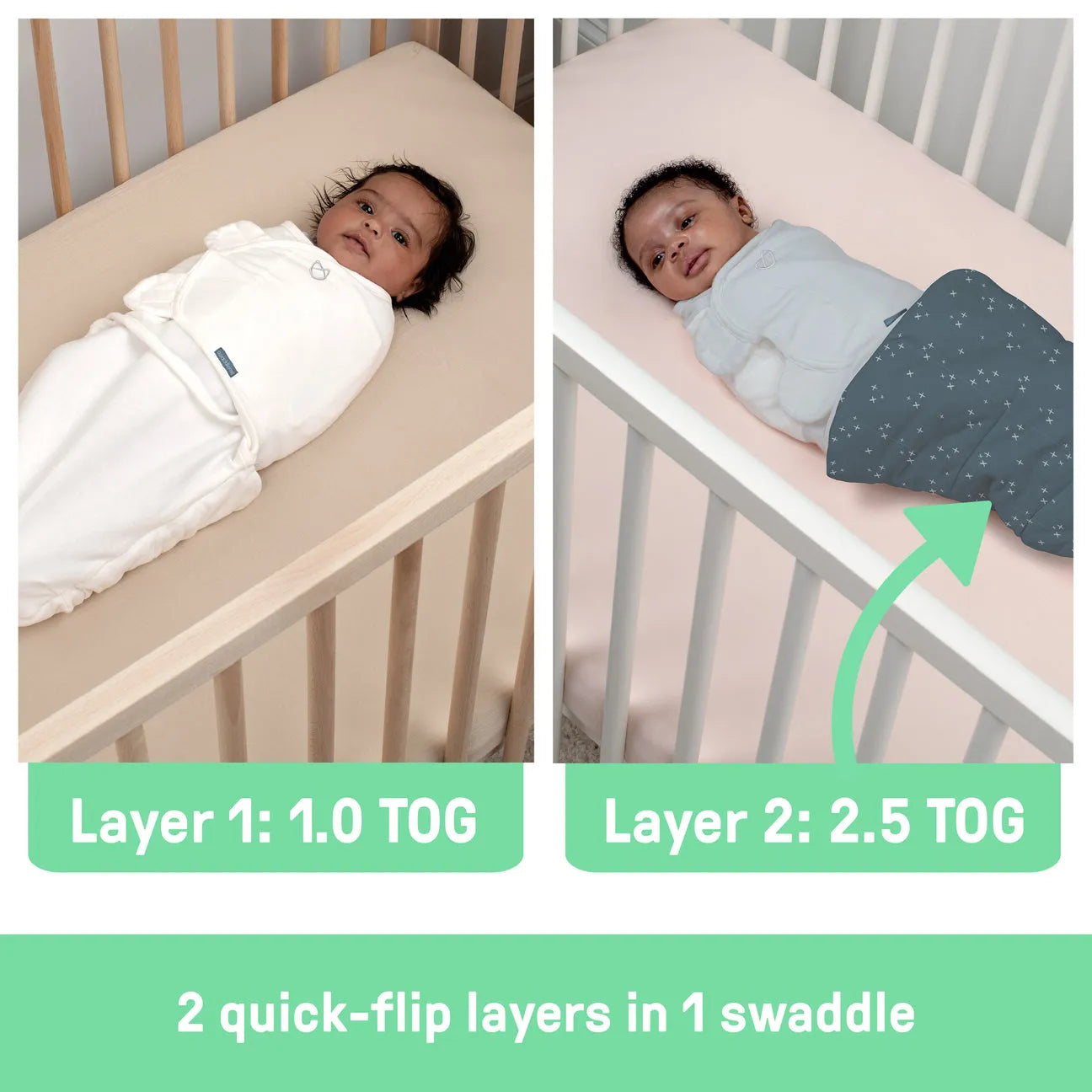 SwaddleMe by Ingenuity All Season Swaddle 1-Pack - Stardust (S/M, 0-3M)