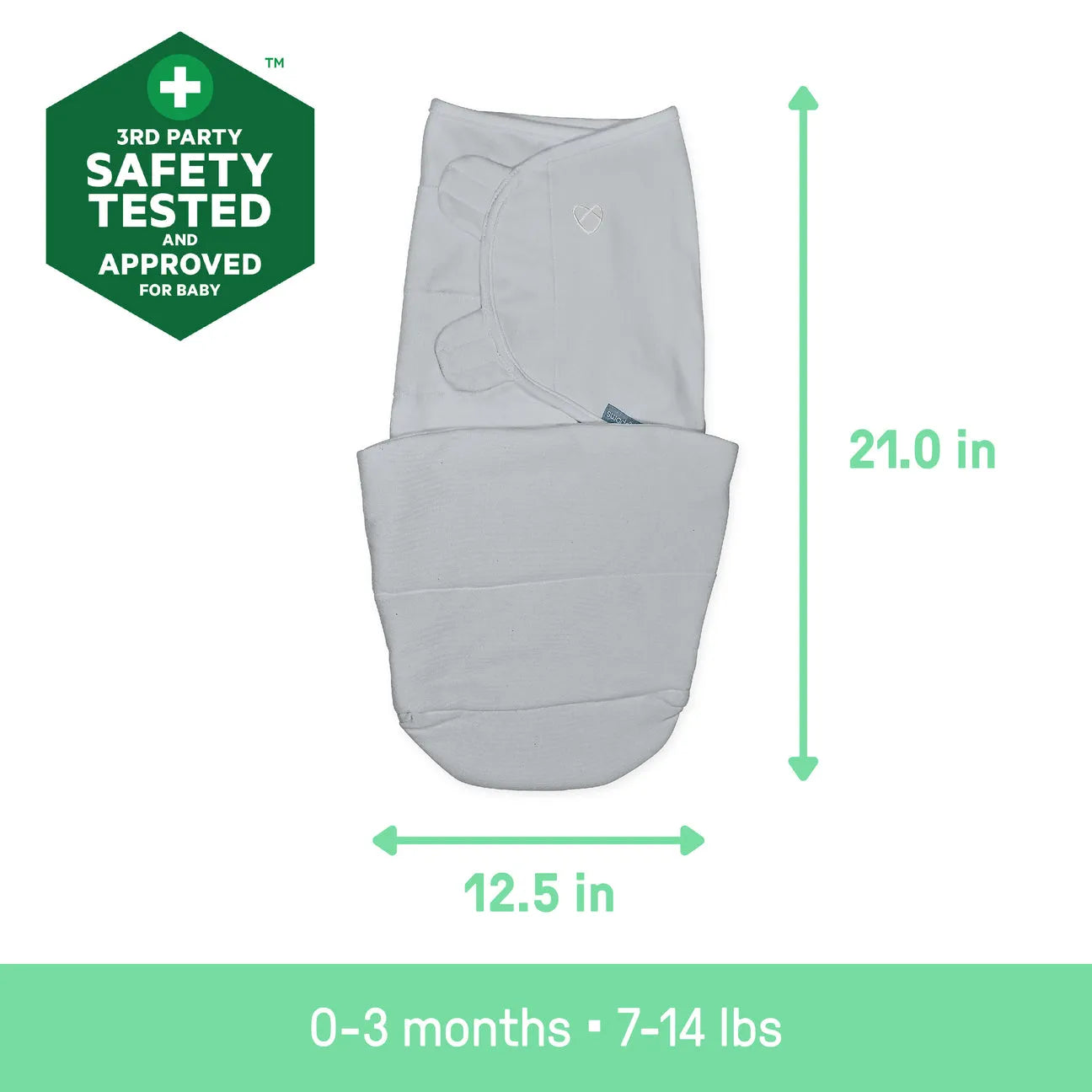 SwaddleMe by Ingenuity All Season Swaddle 1-Pack - Stardust (S/M, 0-3M)