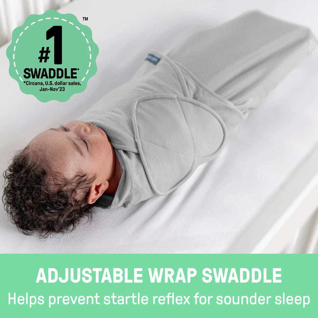 SwaddleMe by Ingenuity Original Heart Swaddle 2-Pack - Rising Sun (0-3 Months, 1.0 TOG)