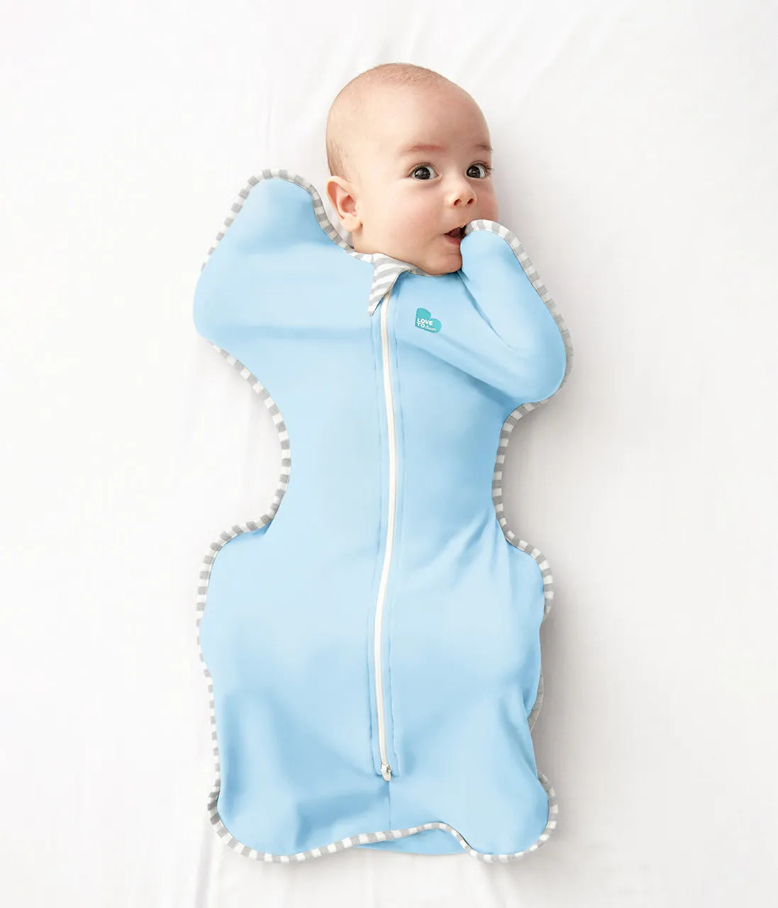 Love to Dream Swaddle UP LITE, Stage 1 - Light Blue (0.2 TOG)