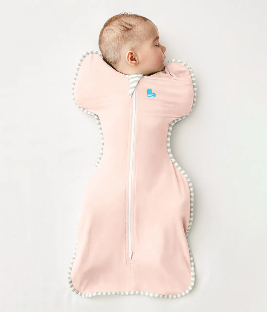 Love to Dream Swaddle UP LITE, Stage 1 - Light Pink (0.2 TOG)