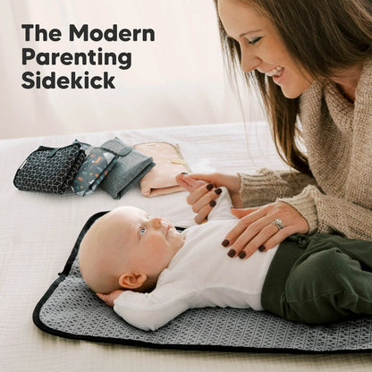 Keababies Swift Diaper Changing Mat (Black Geo)