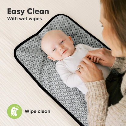 Keababies Swift Diaper Changing Mat (Black Geo)