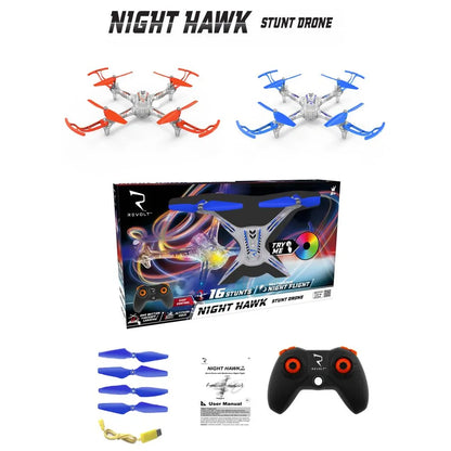 Syma Night Hawk 4-Channel Auto Hover RC Stunt Drone – Assorted, 1pc