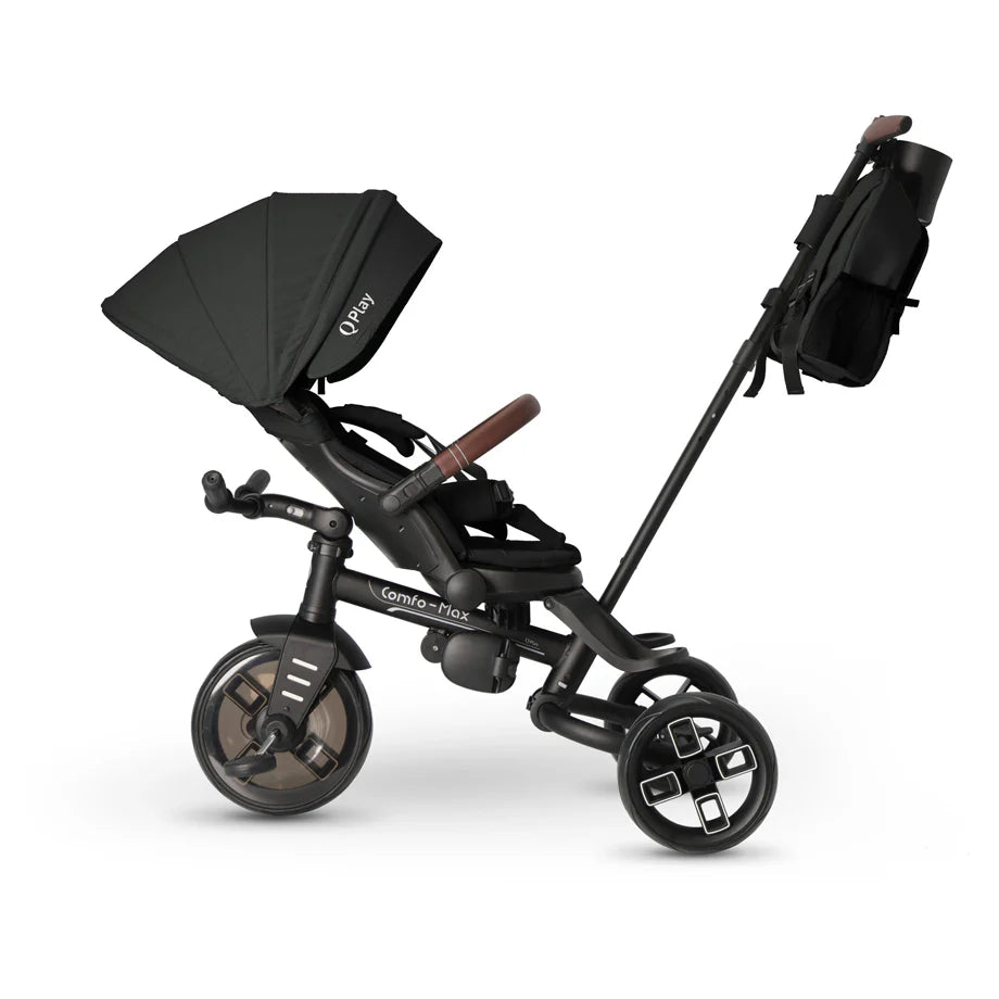 Qplay Comfo Max Black Tricycle 7 In 1 (10 Months+)
