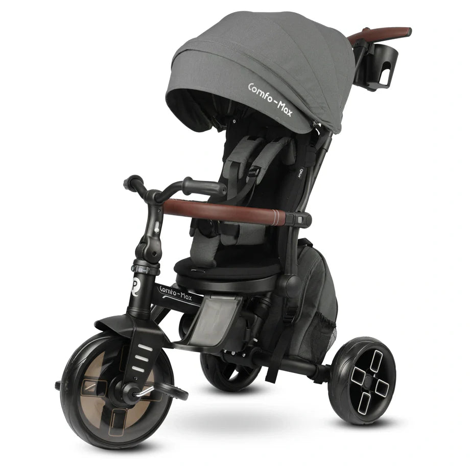 Qplay Comfo Max Black Tricycle 7 In 1 (10 Months+)