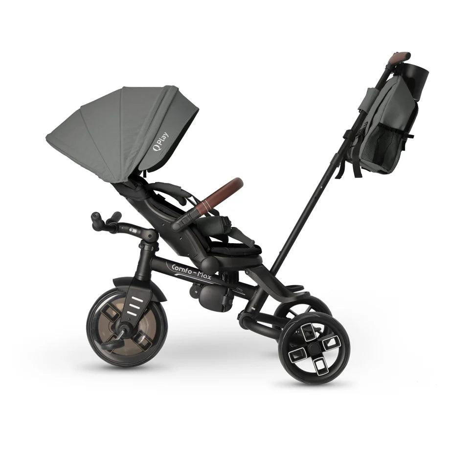 Qplay Comfo Max Black Tricycle 7 In 1 (10 Months+)