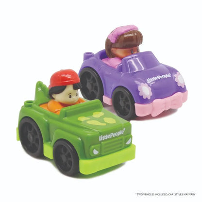 TCG - Fisher-Price Little People Jumbo Mega Mat Playset with 2 Toy Vehicles - 6 Pieces