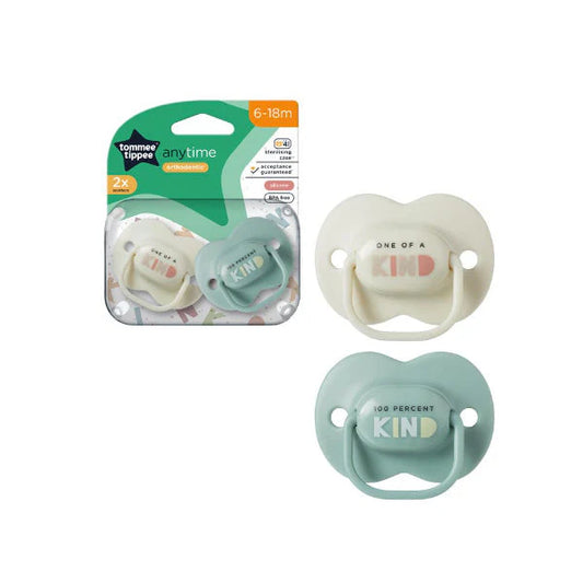 Tommee Tippee Anytime Orthodontic (6-18 Months) - Pack of 2