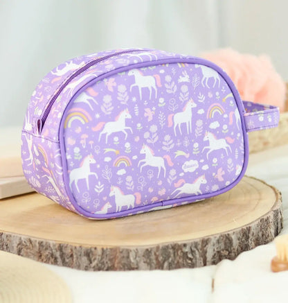 A Little Lovely Company Kids Toiletry Bag With Handle (Unicorn Dreams)