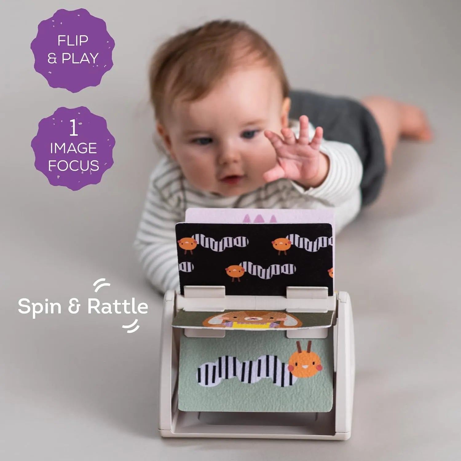 Taf Toys Infant Tummy Time Spinning Book