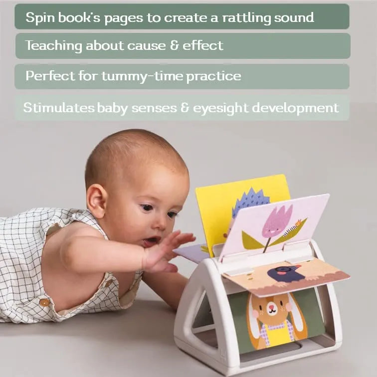 Taf Toys Infant Tummy Time Spinning Book