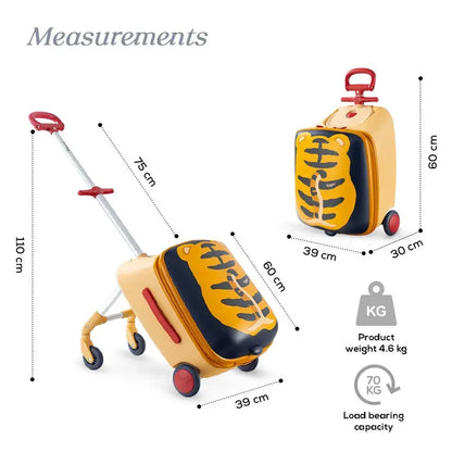 Teknum 3-in-1 Ride-On Suitcase – Tiger