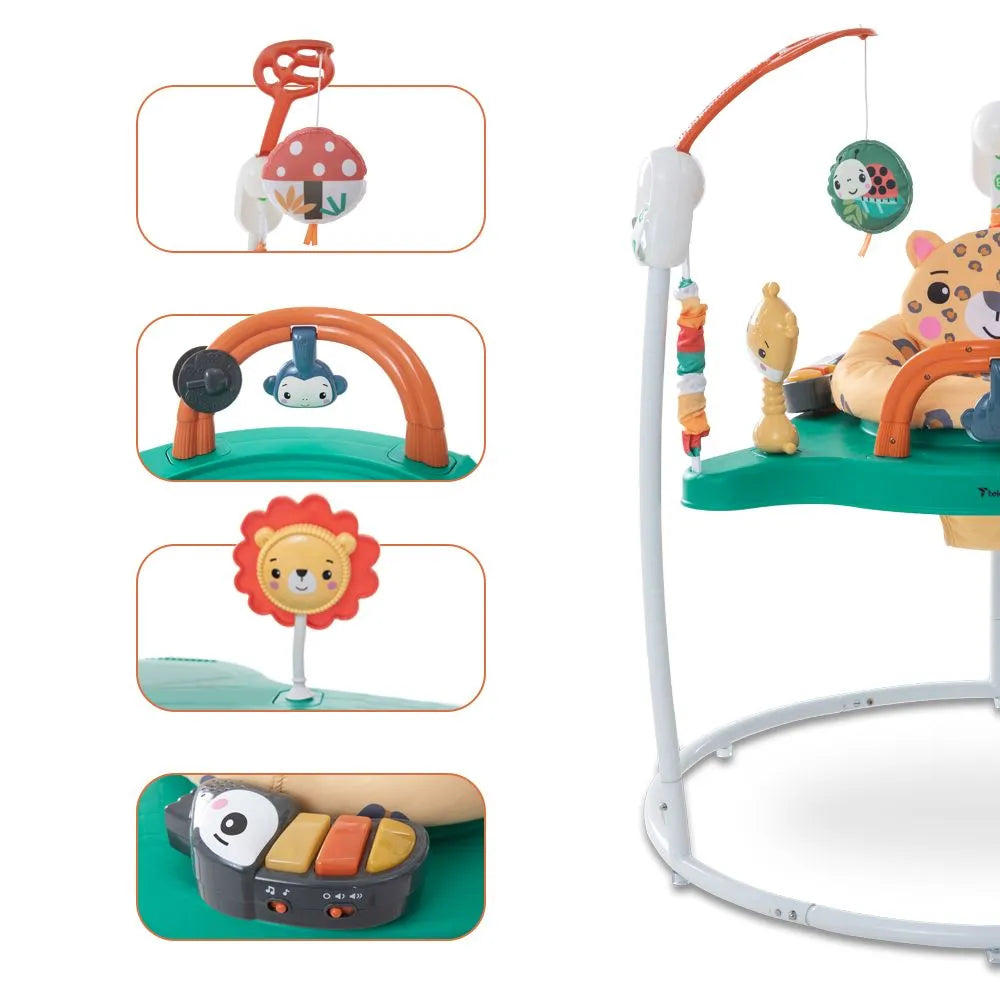 Teknum Baby Activity Jumper with Music and Toys (White)