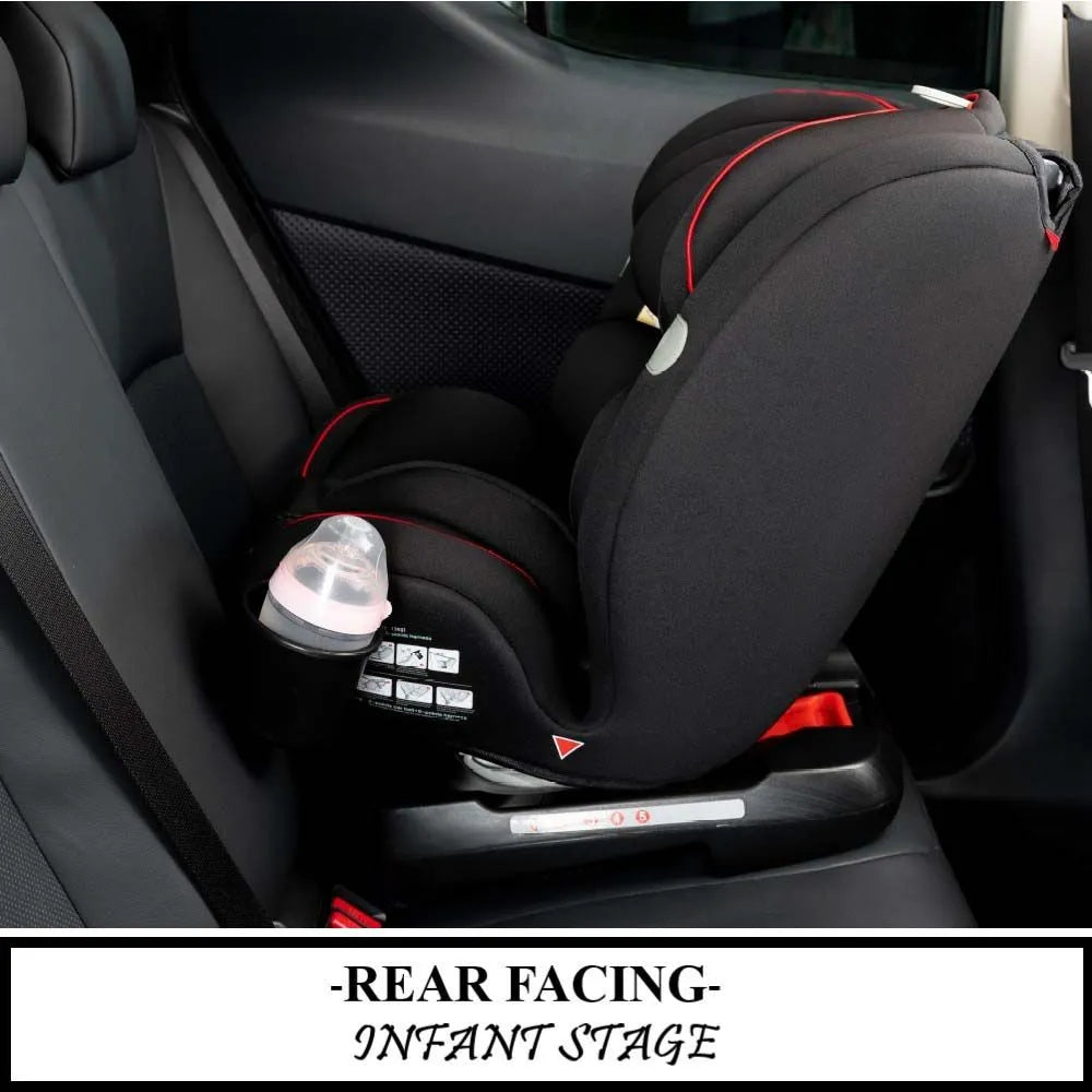 Teknum Evolve 360 Car Seat (Black, 0-12 Yeald Old)