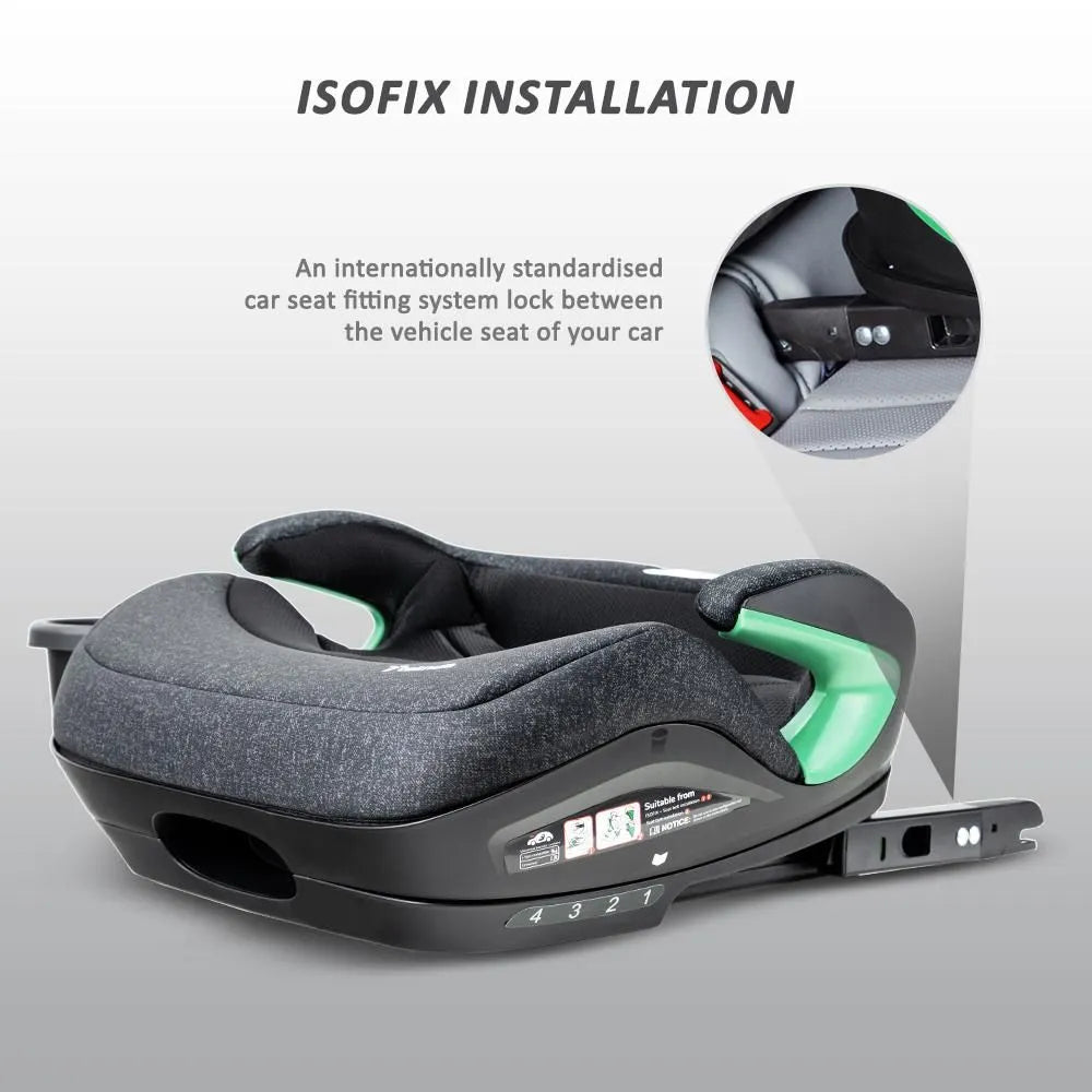 Teknum Car Seat I-Size Booster with 4 Reclining Mode and Isofix