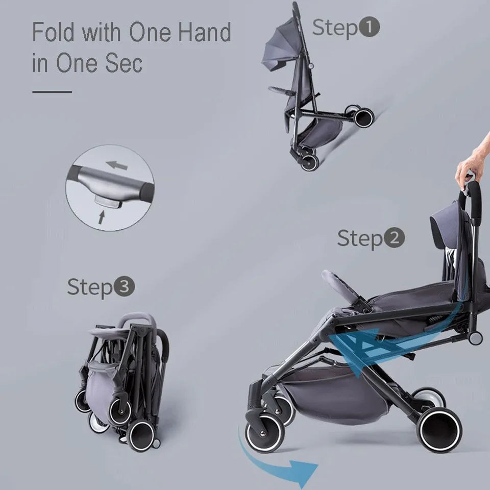 Teknum Travel Lite Stroller with Sunveno Diaper Bag