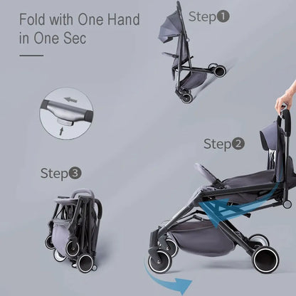 Teknum Travel Lite Stroller with Sunveno Diaper Bag