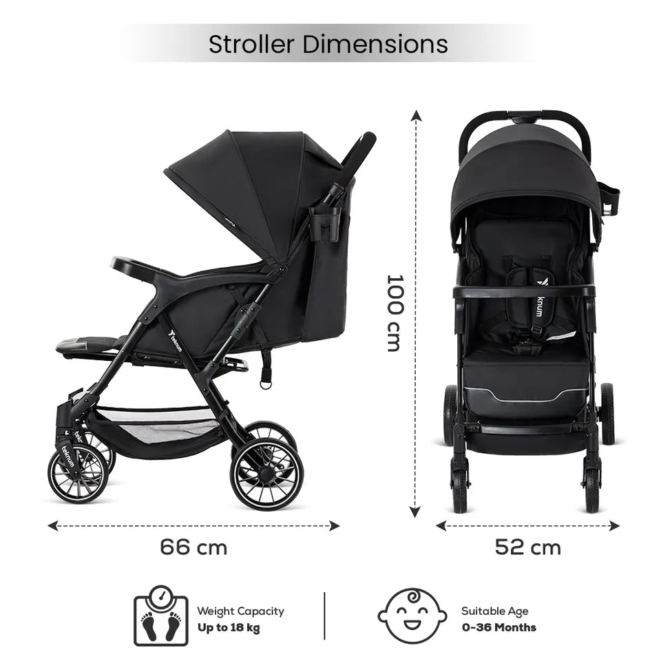 Teknum - Flylite Ultra Lightweight One-Hand Fold Cabin Stroller
