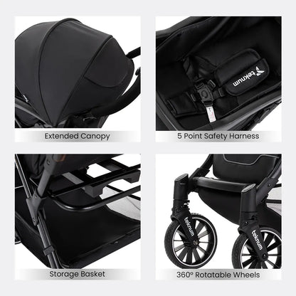 Teknum - Flylite Ultra Lightweight One-Hand Fold Cabin Stroller