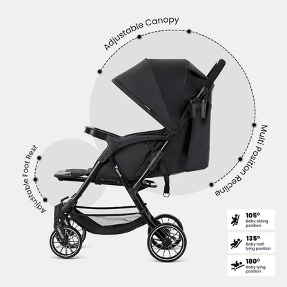 Teknum - Flylite Ultra Lightweight One-Hand Fold Cabin Stroller