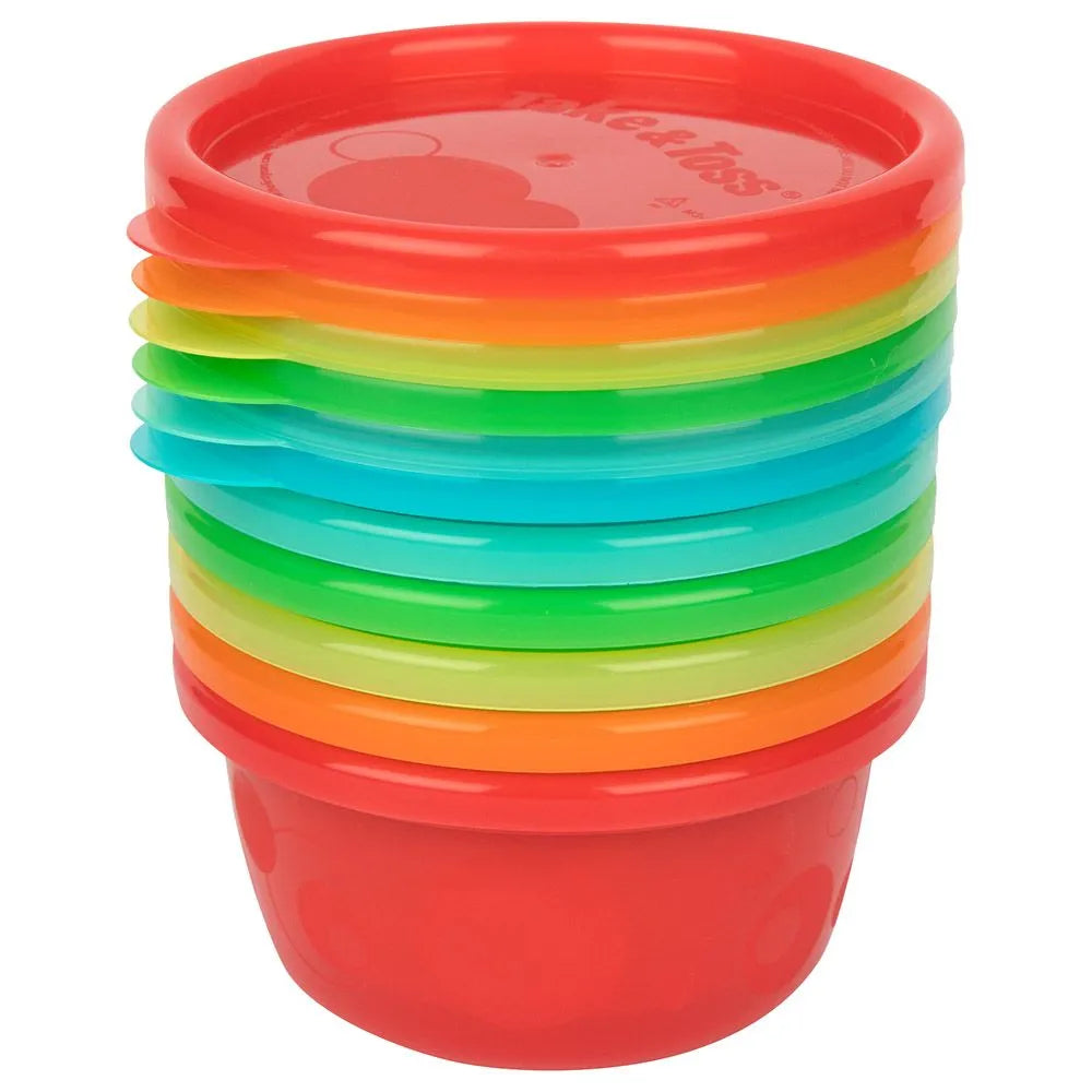 أوعية طعام للأطفال الصغار Take & Toss من The First Years - عبوة من 6 (8oz)