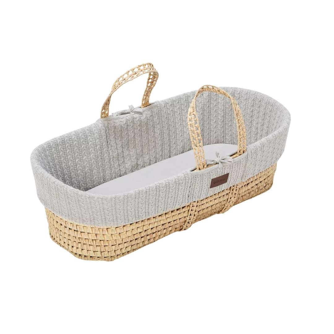 سلة موسى وفراش من ذا ليتل جرين شيب (رمادي حمامي)