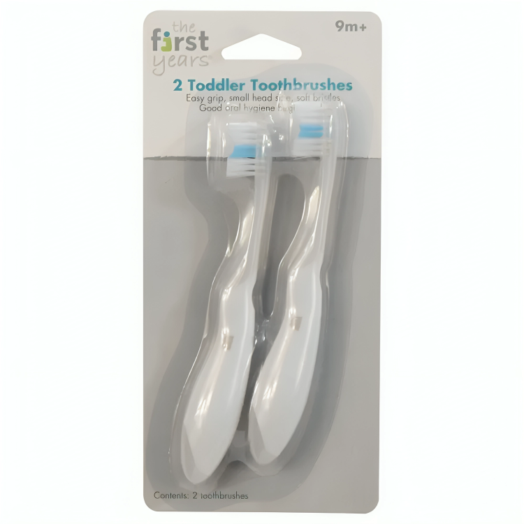 The First Years Toddler Toothbrush - Pack of 2 (9 Months +)