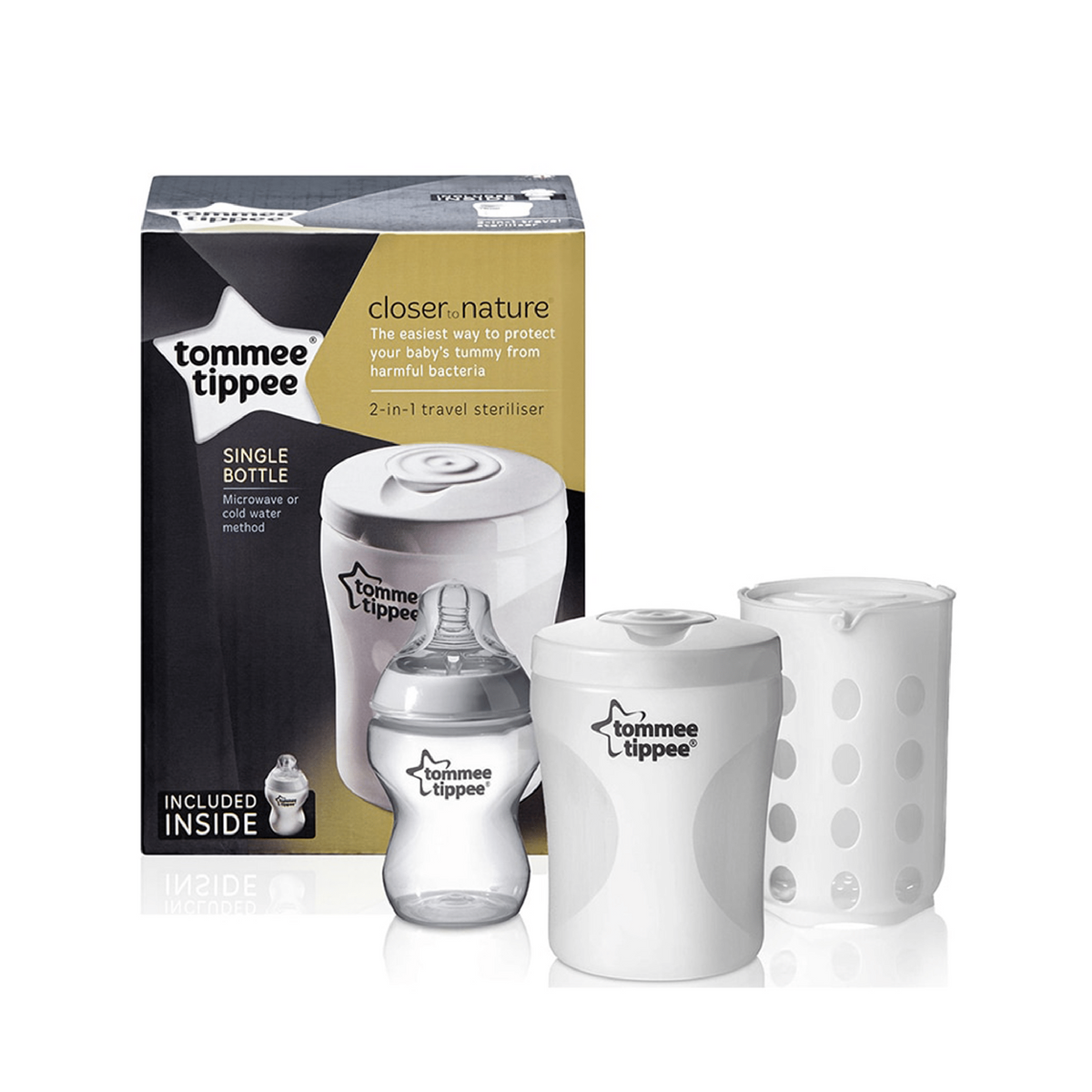 Tommee Tippee Closer to Nature 2-in-1 Single Bottle Sterilizer