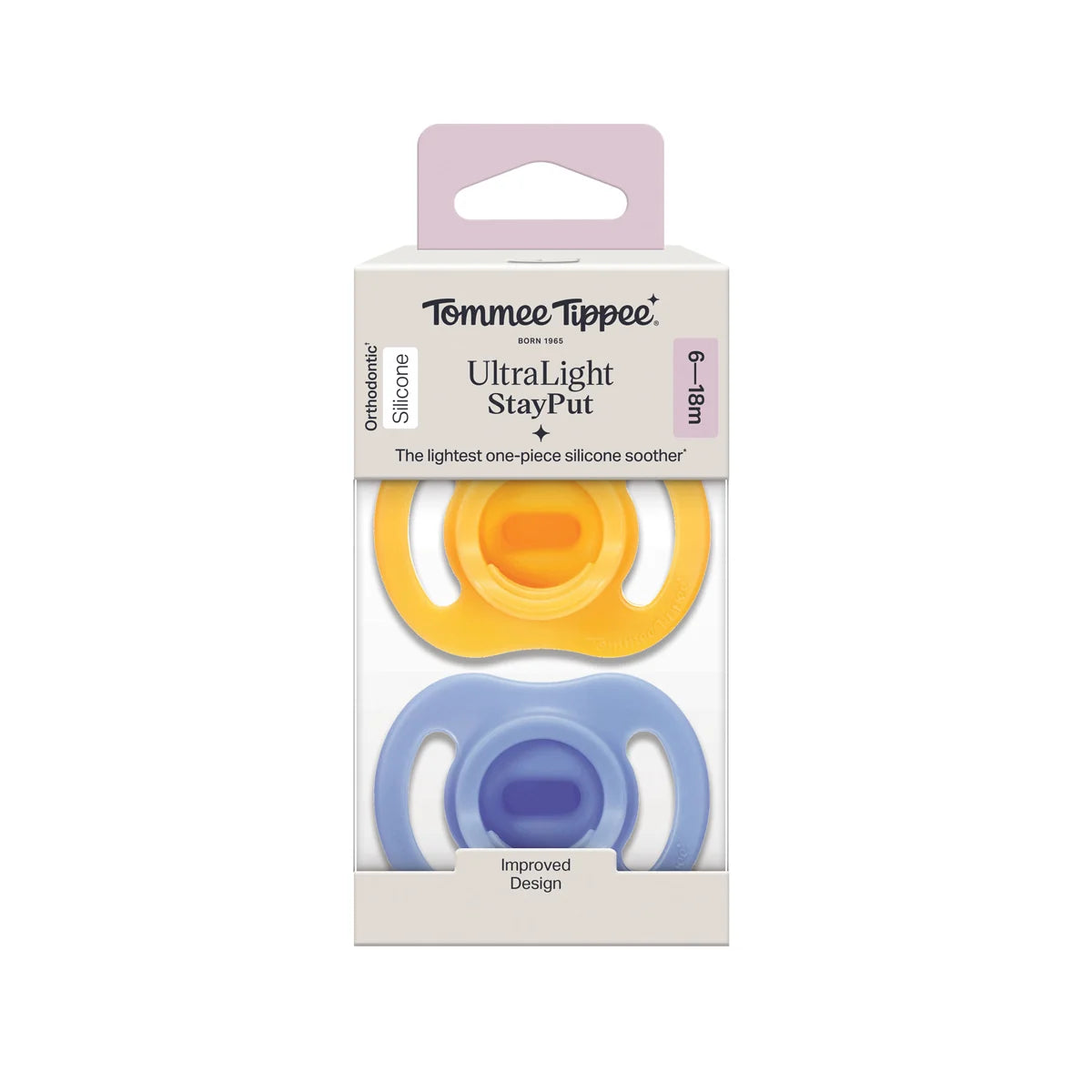 Tommee Tippee Closer To Nature Ultra Light Soother (6-18m) - Pack of 2