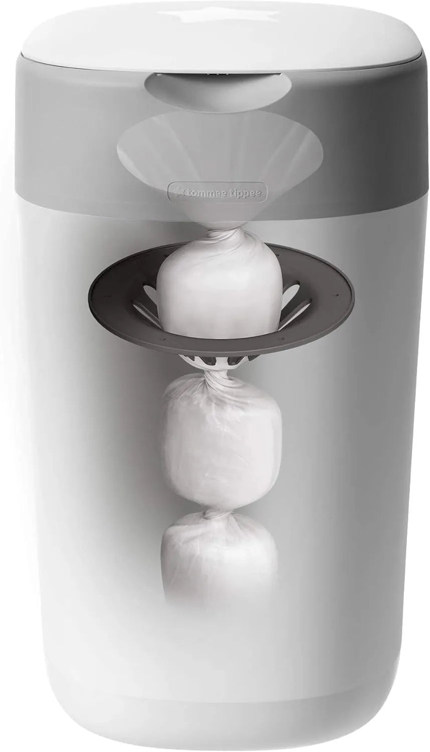 Tommee Tippee Twist and Click Advanced Nappy Disposal Sangenic With 6pcs Refill - White