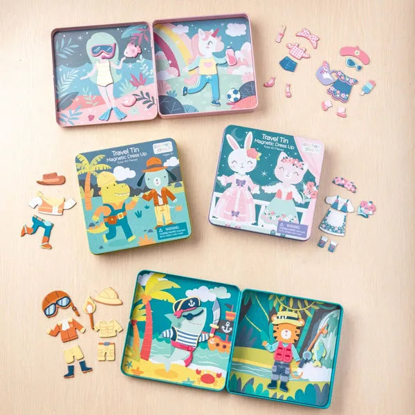 Stephen Joseph Magnetic Dress Up Doll Travel Tin