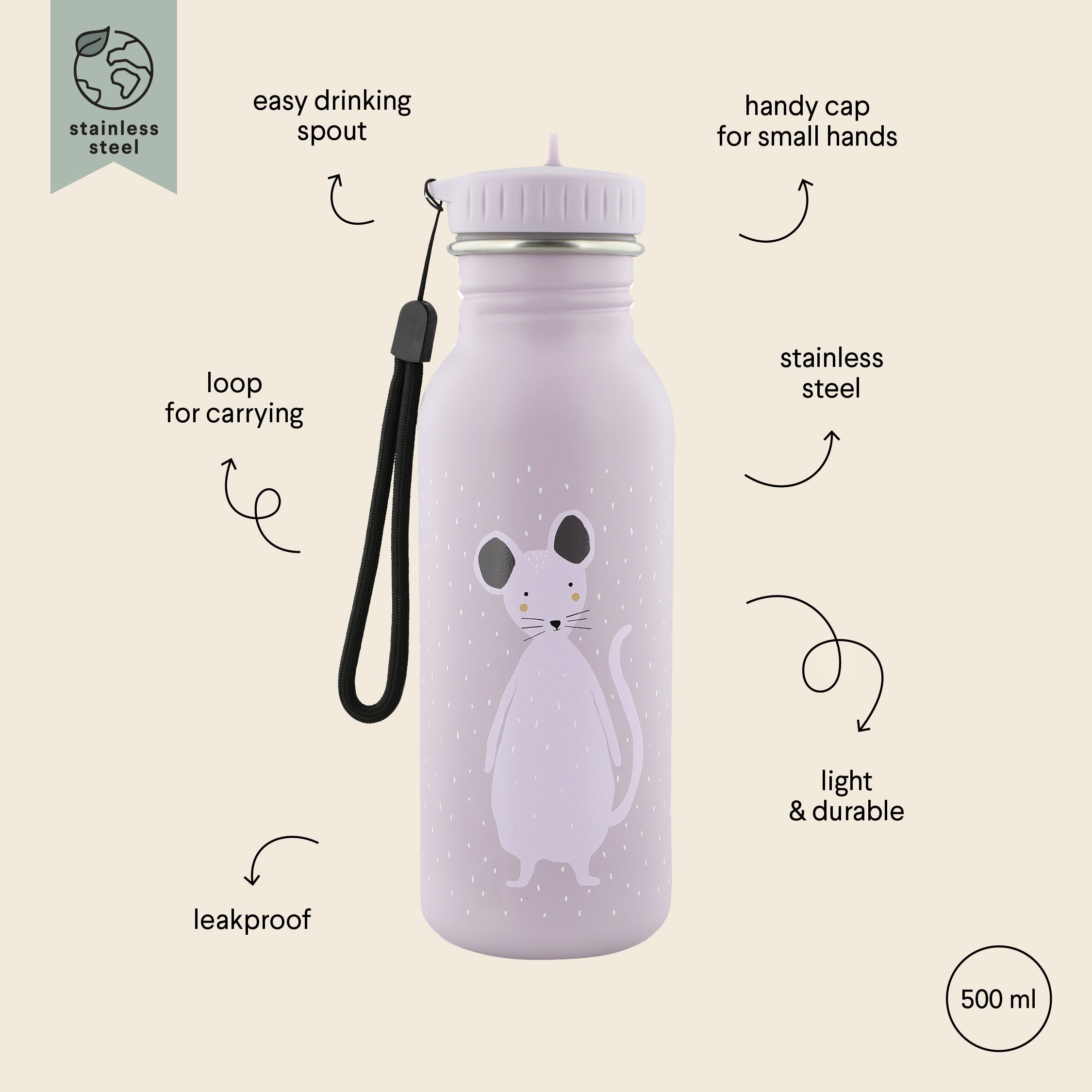 Trixie Water Drinking Bottle, 500ml