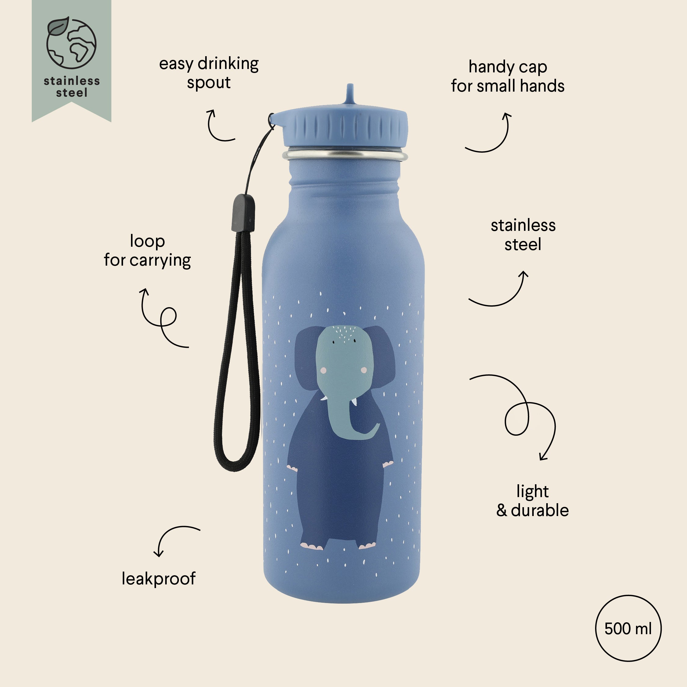 Trixie Water Drinking Bottle, 500ml