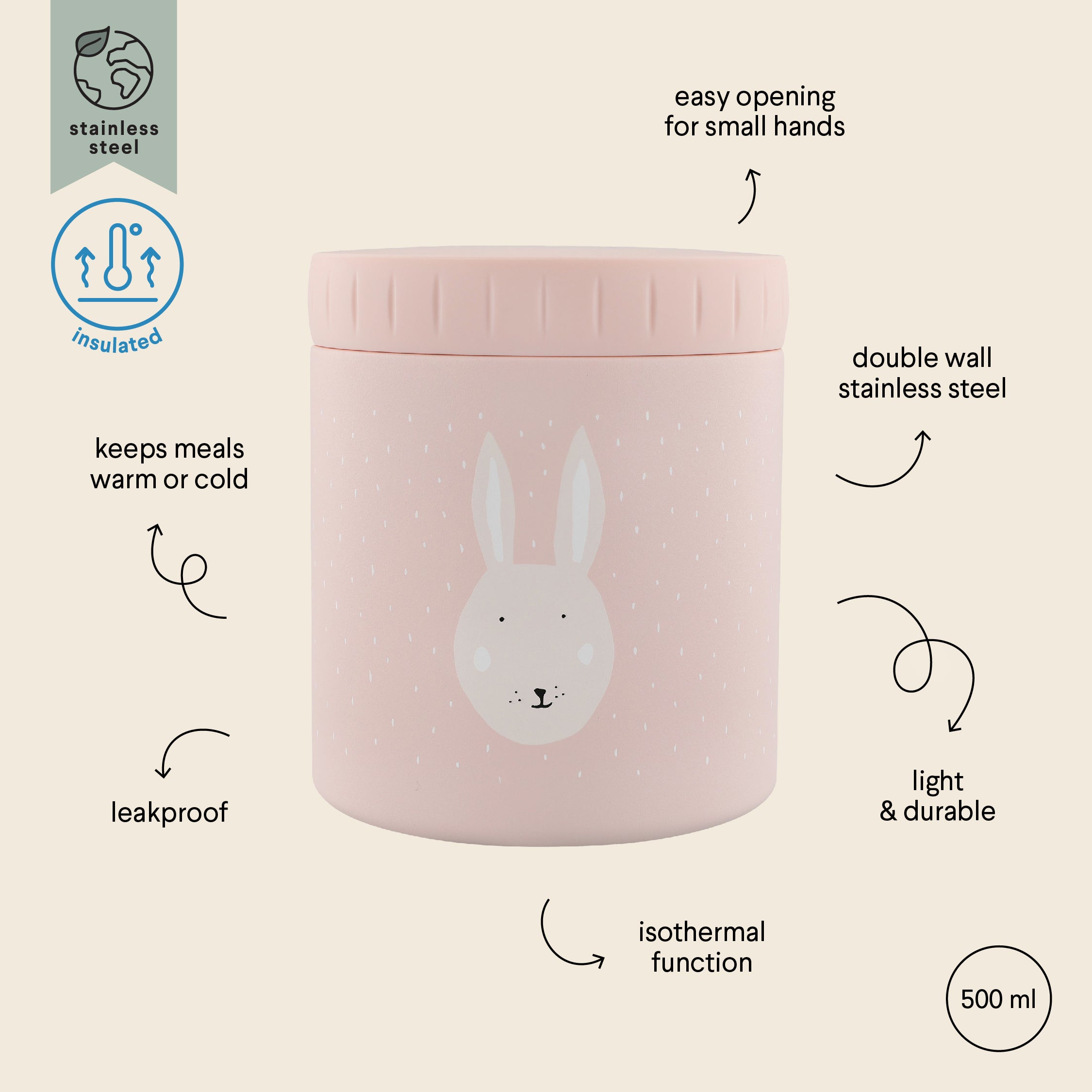 Trixie Insulated Lunch Pot, 500ml