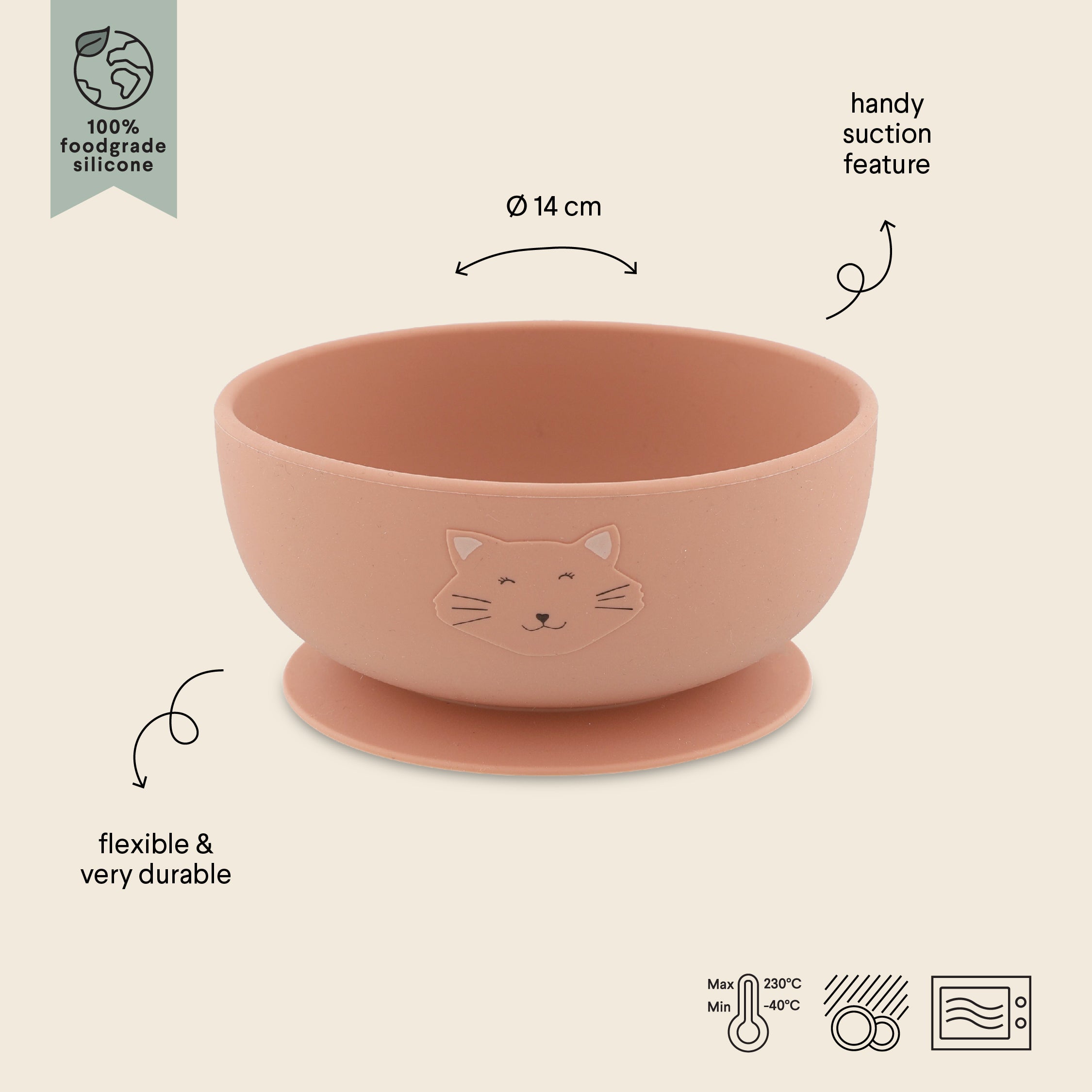 Trixie Silicone Suction Bowl, 4m+