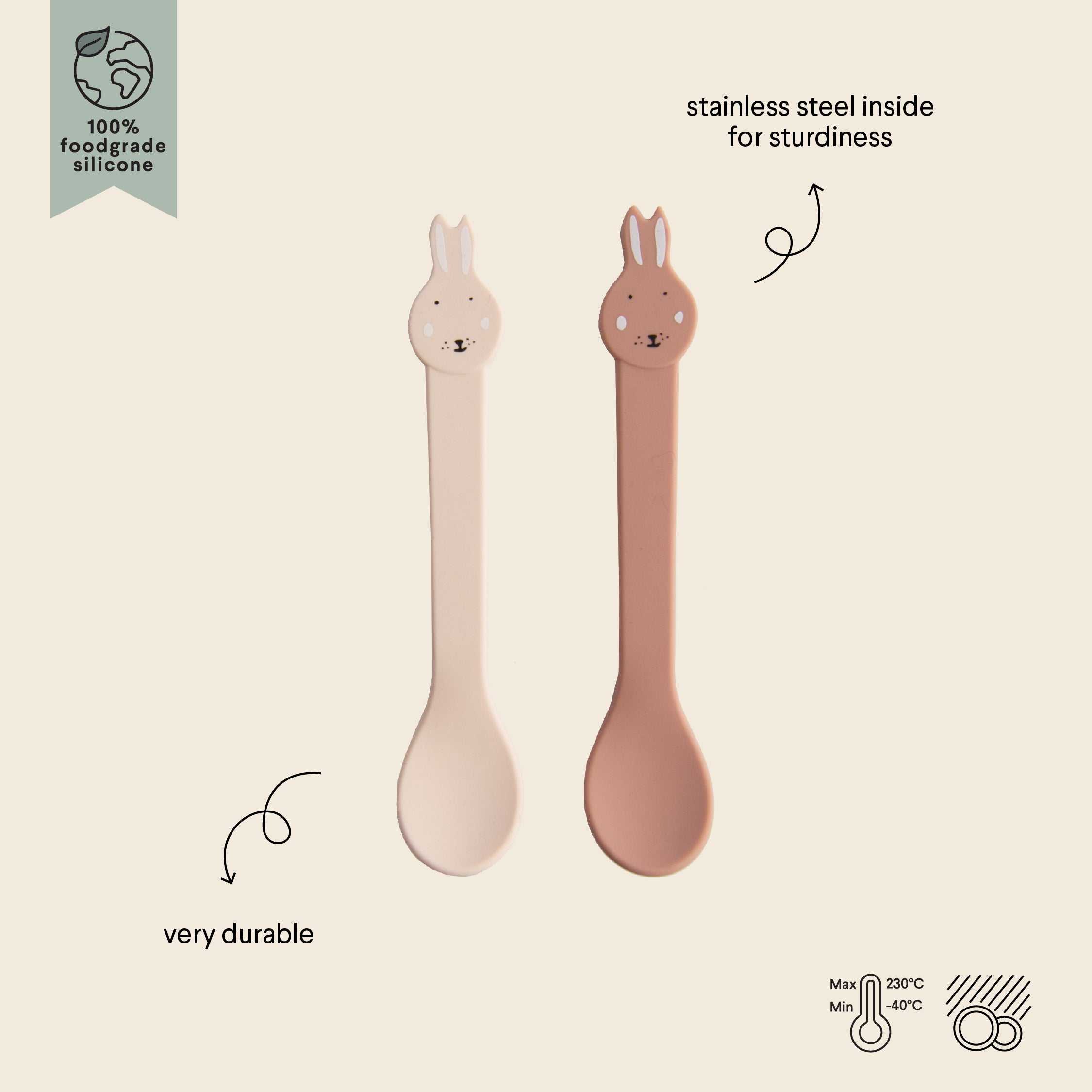 Trixie Silicone Spoon, 2pcs