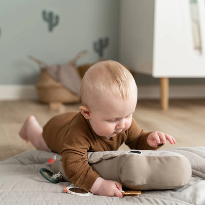 Done By Deer Tummy Time Activity Toy Croco (Sand)