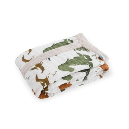 Little Unicorn Cotton Muslin Baby Blanket