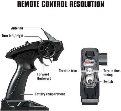 Sam Toys 1:14 High Speed Remote Control Car With Rechargeable Hobby Line Assorted 36Km Per Hour