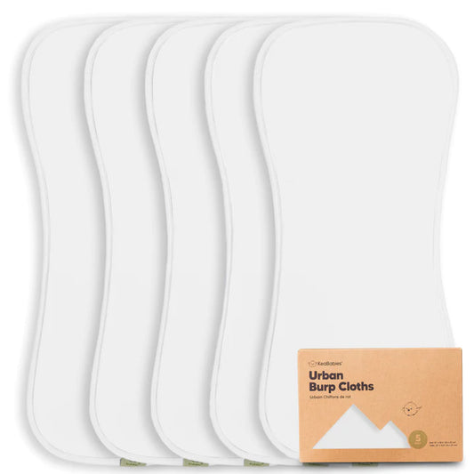 Urban Burp Cloths (Soft White).