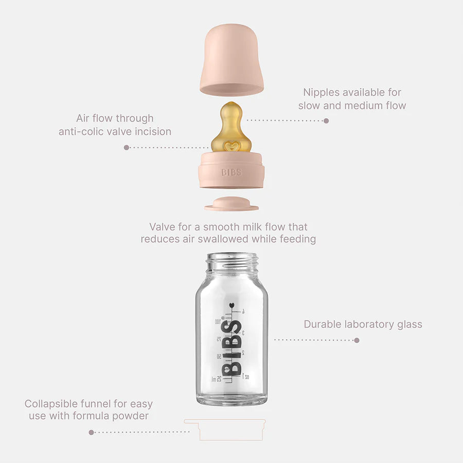 Baby Glass Bottle 110ml By Bibs